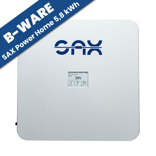 SAX Power Home 5,8 kWh 1-6-5-230 (B-Ware mit max. 20 Zyklen)